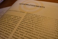 Image of an acknowledgements section of a textbook