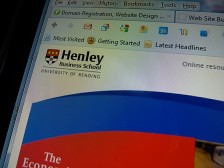 Image of the Henley Business School website